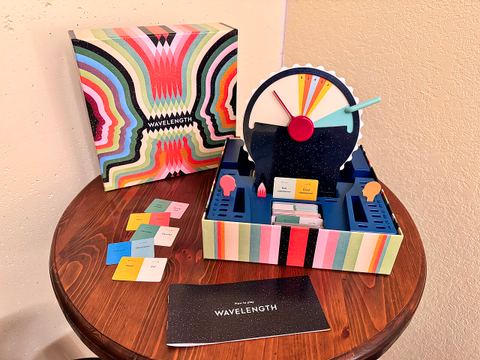 The Wavelength party game box and elements