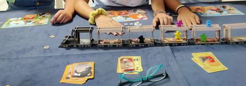 Partida al juego de mesa Colt Express