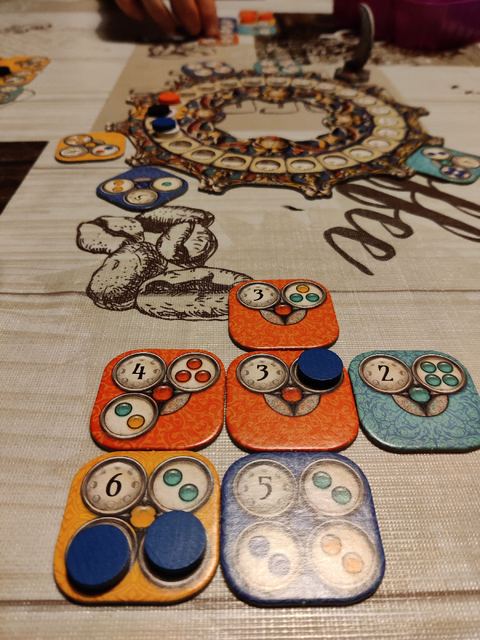 Partida al juego de mesa Luna Nova