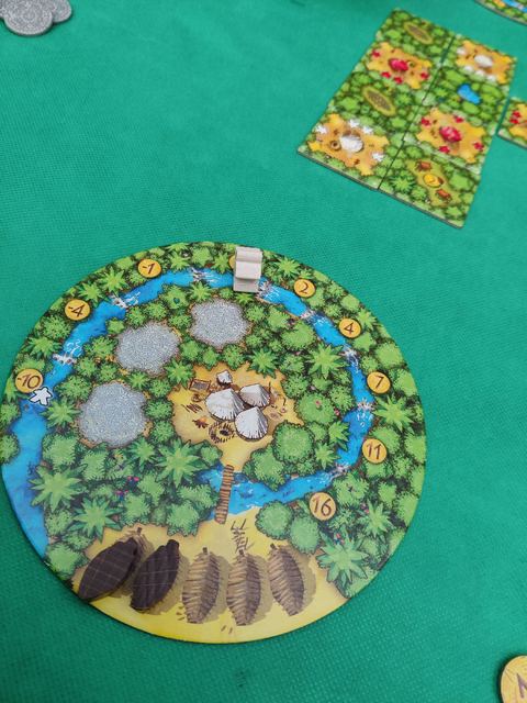 Partida al juego de mesa Cacao