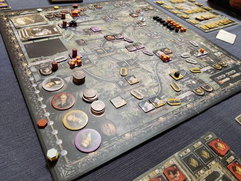 Partida al juego de mesa Brass: Birmingham