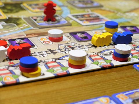 Delivery track of the board game Great Western Trail