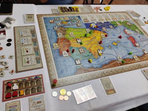 Partida al juego de mesa Concordia