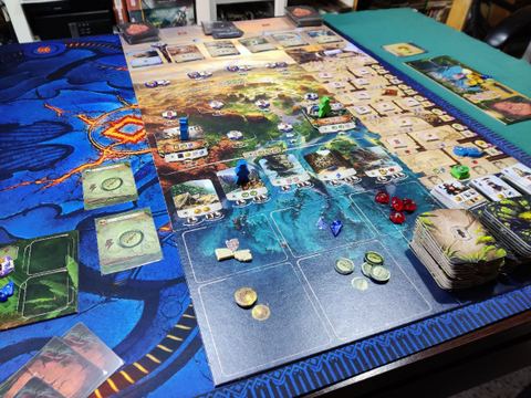 Partida al juego de mesa Las Ruinas Perdidas de Arnak