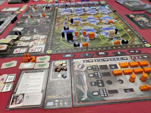 Partida al juego de mesa Barrage