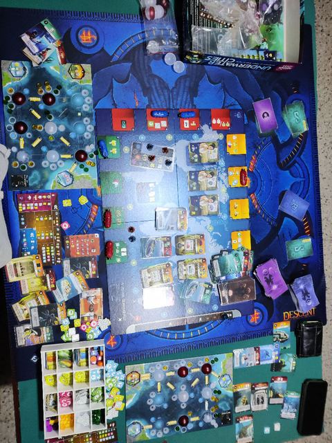 Partida al juego de mesa Underwater cities