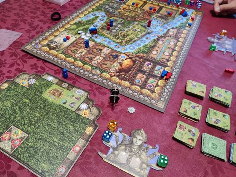 Partida al juego de mesa Rajas of Ganges