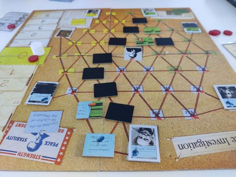 Partida al juego de mesa Watergate