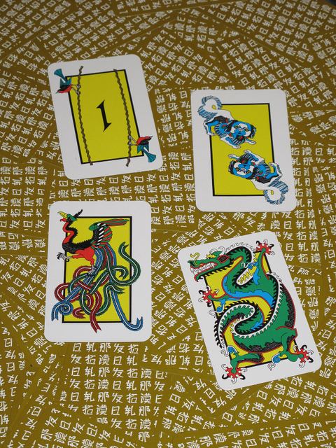 Tichu card game special cards (Mah Jong, Dog, Phoenix, Dragon)
