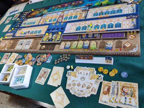 Partida al juego de mesa Rococó