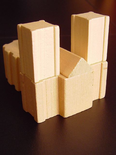 Cathedral tiles for parlor game The Pillars of the Earth .